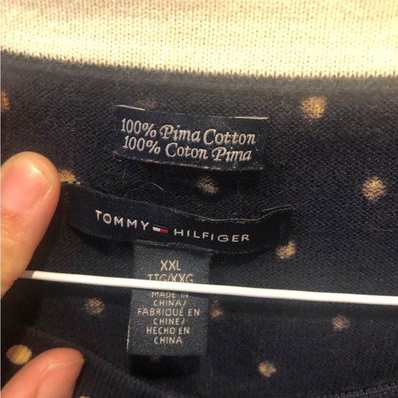 Tommy Hilfiger XXL polka dot 3/4 sleeve cardigan great condition - Picture 5 of 8